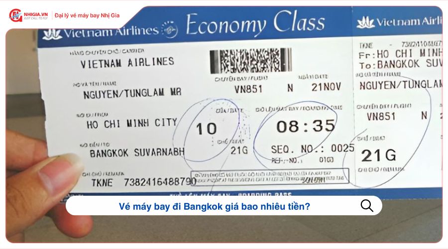 Vé máy bay đi Bangkok giá bao nhiêu tiền?
