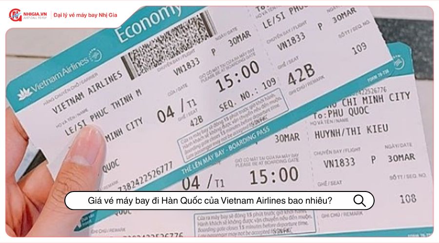 Giá vé máy bay đi Hàn Quốc của Vietnam Airlines bao nhiêu?