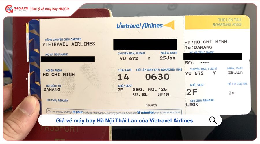 Giá vé máy bay Hà Nội Thái Lan của Vietravel Airlines.