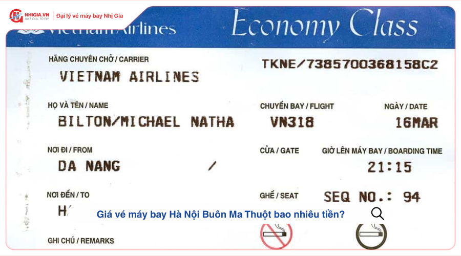 Giá vé máy bay Hà Nội Buôn Ma Thuột bao nhiêu tiền?