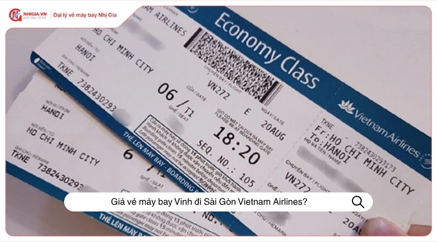 Giá vé máy bay Vinh đi Sài Gòn Vietnam Airlines?
