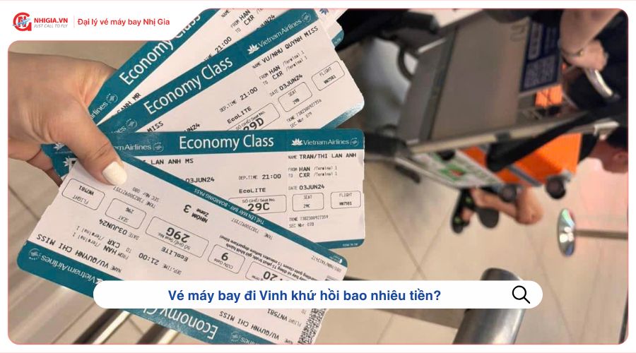 Vé máy bay đi Vinh khứ hồi bao nhiêu tiền?