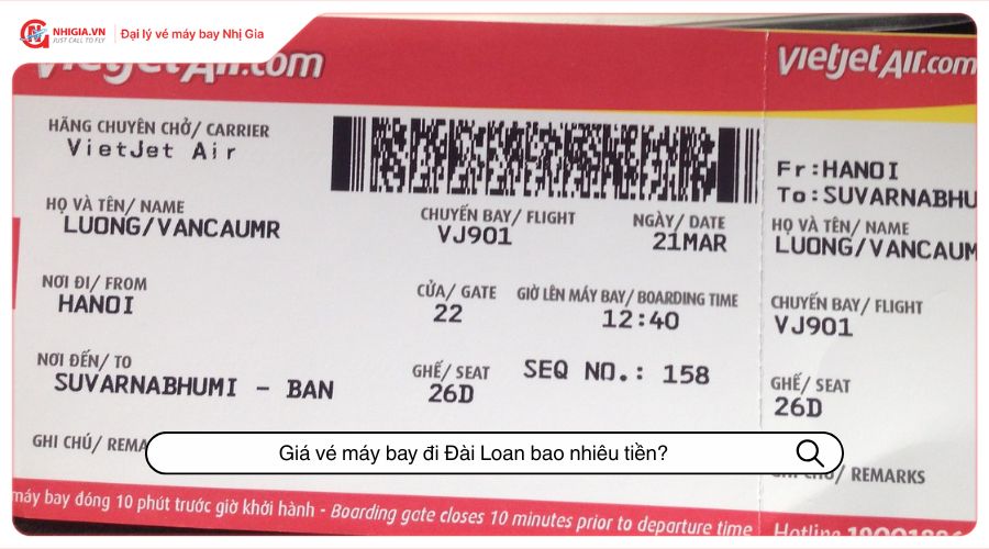 Giá vé máy bay đi Đài Loan bao nhiêu tiền?