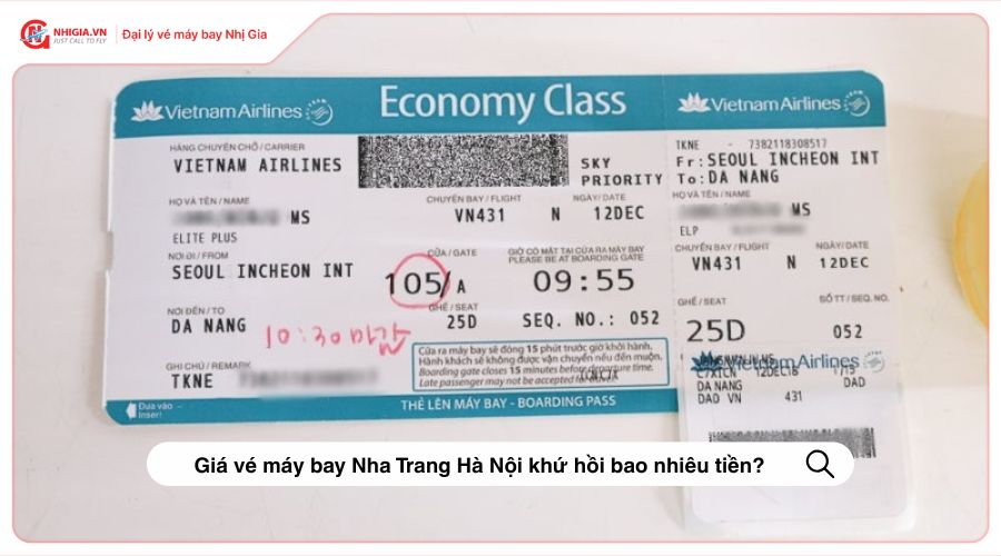 Giá vé máy bay Nha Trang Hà Nội khứ hồi bao nhiêu tiền?