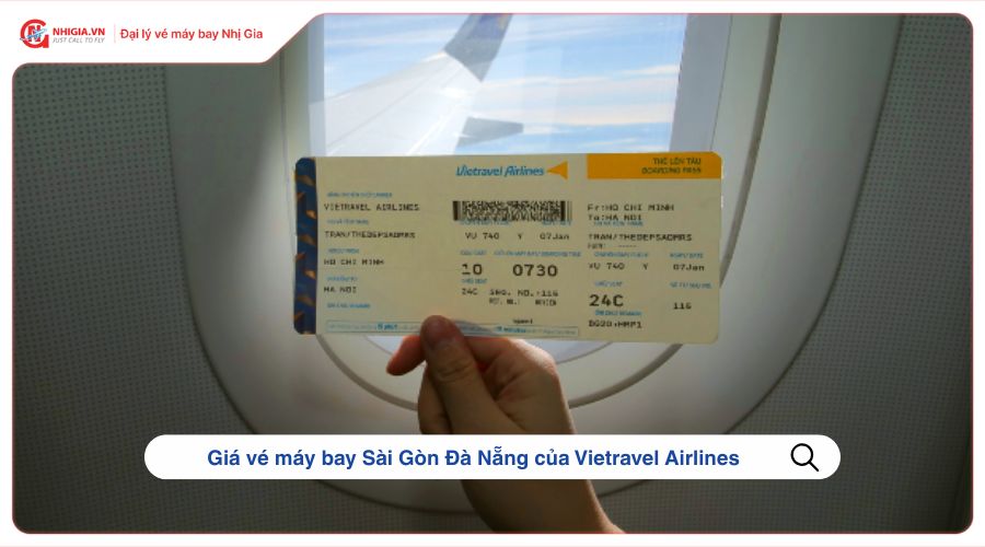 Giá vé máy bay Sài Gòn Đà Nẵng của Vietravel Airlines