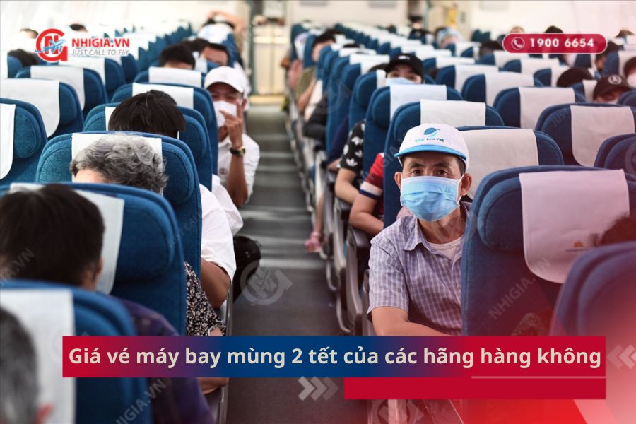 Giá vé máy bay mùng 2 Tết 2026 của các hãng hàng không