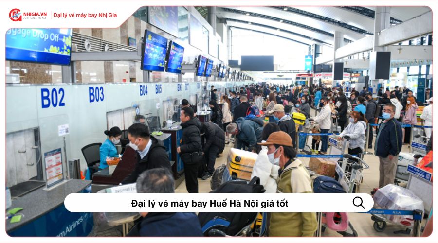 Đại lý vé máy bay Huế Hà Nội giá tốt, uy tín
