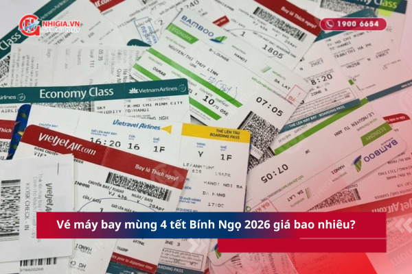 Vé máy bay mùng 4 tết