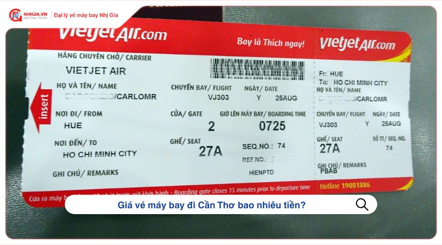 Giá vé máy bay đi Cần Thơ bao nhiêu tiền?