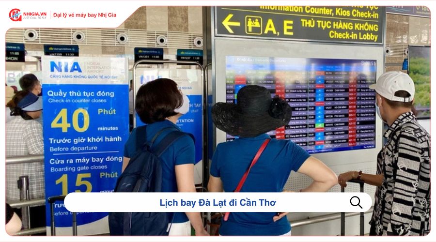 Lịch bay Đà Lạt đi Cần Thơ