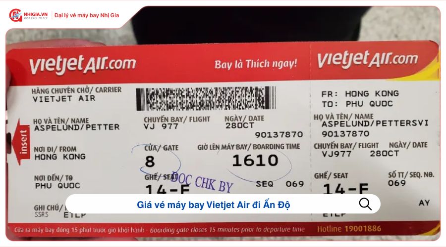 Giá vé máy bay Vietjet Air đi Ấn Độ