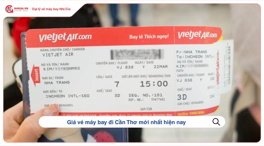 Giá vé máy bay đi Cần Thơ mới nhất hiện nay