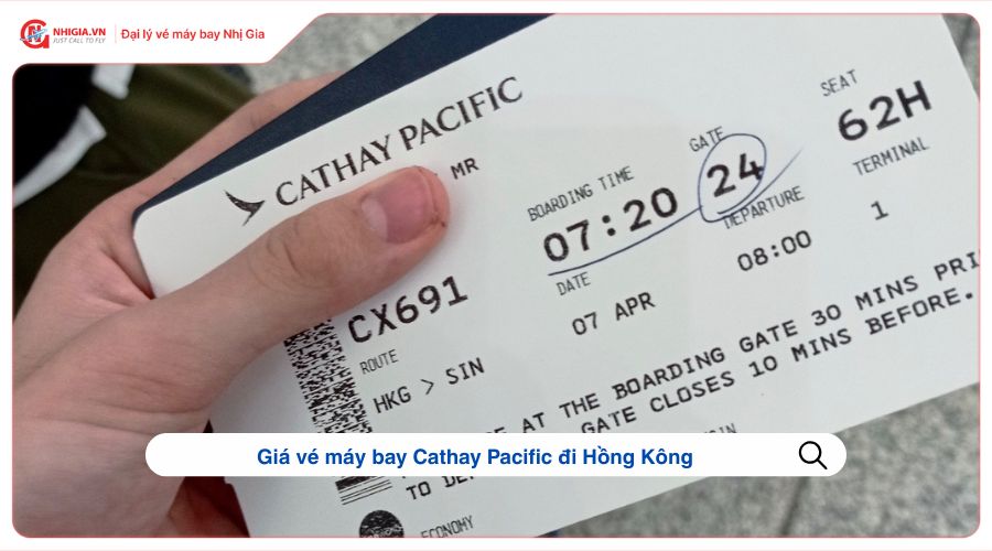 Giá vé máy bay Cathay Pacific đi Hồng Kông