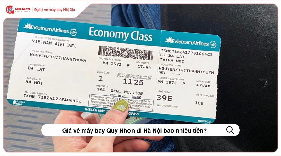 Giá vé máy bay Quy Nhơn đi Hà Nội bao nhiêu tiền?