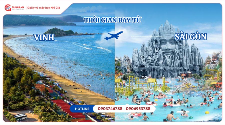 Thời gian bay từ Vinh vào Sài Gòn mất bao lâu?