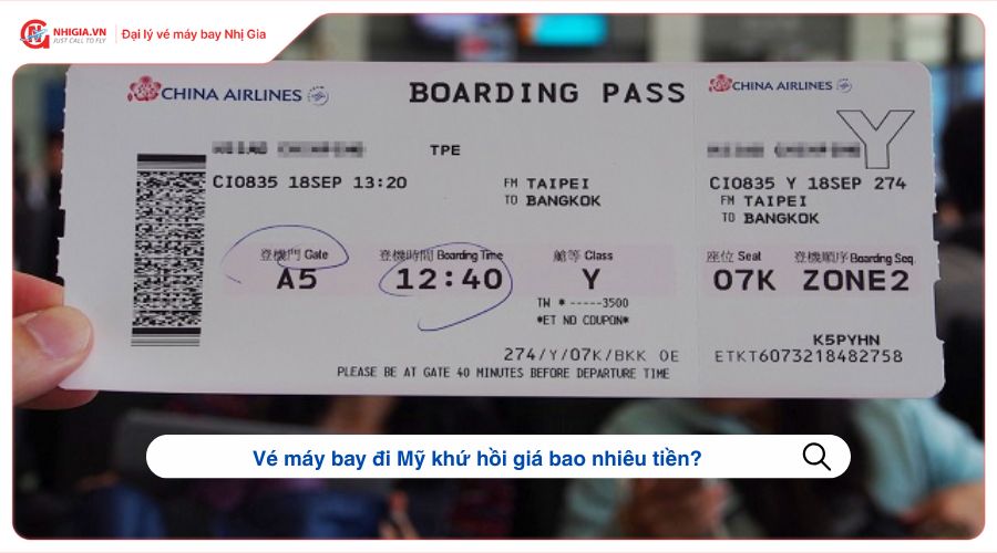 Vé máy bay đi Mỹ khứ hồi giá bao nhiêu tiền?