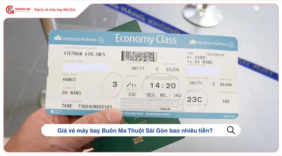 Giá vé máy bay Buôn Ma Thuột Sài Gòn bao nhiêu tiền?