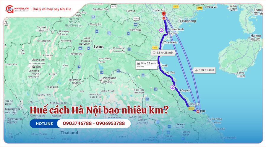 Huế cách Hà Nội bao nhiêu km?