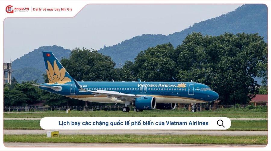 Lịch bay các chặng quốc tế phổ biến của Vietnam Airlines