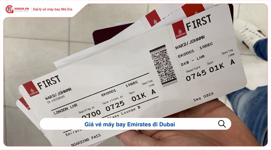 Giá vé máy bay Emirates đi Dubai