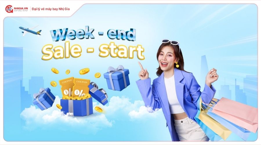 Khuyến mãi vé máy bay cuối tuần của Vietnam Airlines