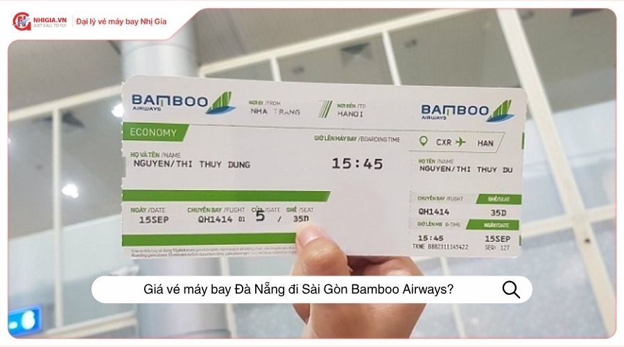 Giá vé máy bay Đà Nẵng đi Sài Gòn Bamboo Airways?