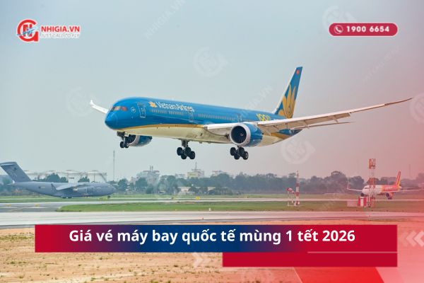 Giá vé máy bay quốc tế mùng 1 tết 2026