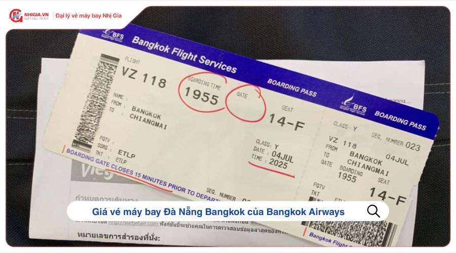Giá vé máy bay Đà Nẵng Bangkok của Bangkok Airways