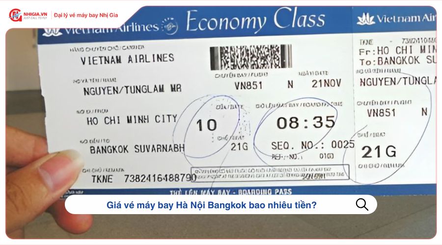 Giá vé máy bay Hà Nội Bangkok bao nhiêu tiền?
