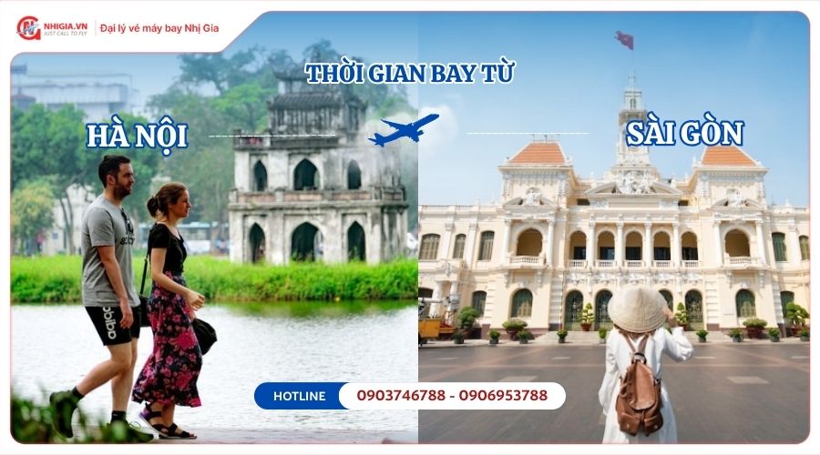 Bay từ Hà Nội vào Sài Gòn mất bao lâu