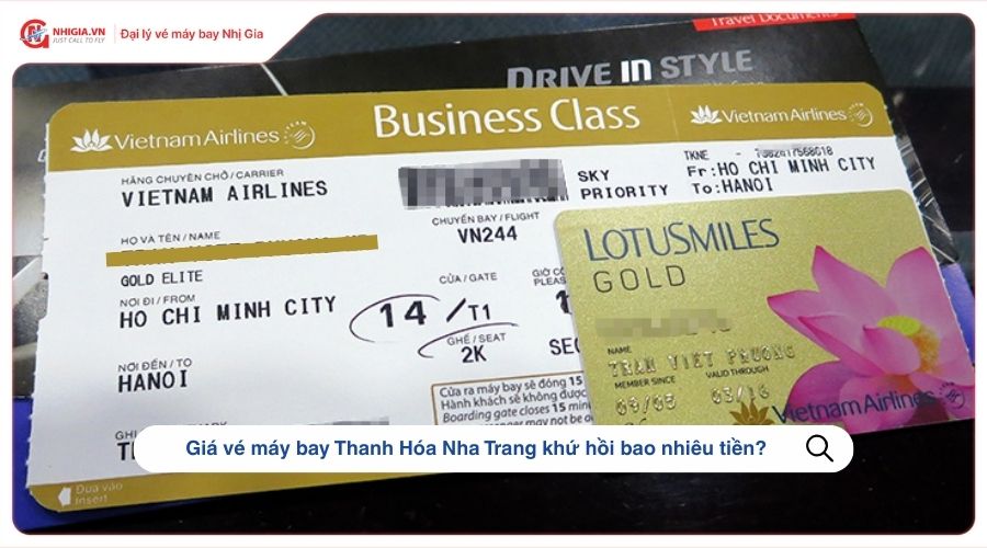 Giá vé máy bay Thanh Hóa Nha Trang khứ hồi bao nhiêu tiền?