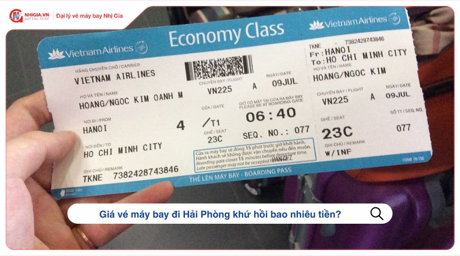 Giá vé máy bay đi Hải Phòng khứ hồi bao nhiêu tiền?