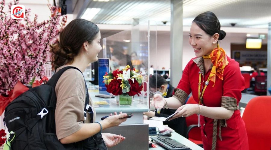 Nên check in sớm khi đi máy bay Vietjet Air dịp tết