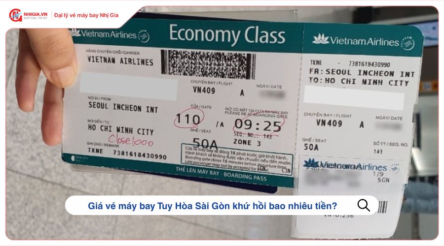 Giá vé máy bay Tuy Hòa Sài Gòn khứ hồi bao nhiêu tiền?