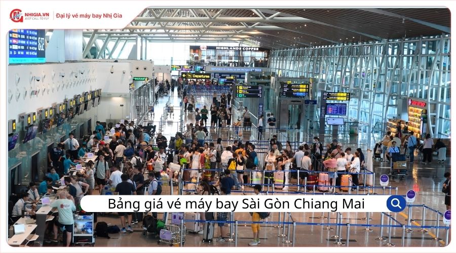 Bảng giá vé máy bay Sài Gòn Chiang Mai