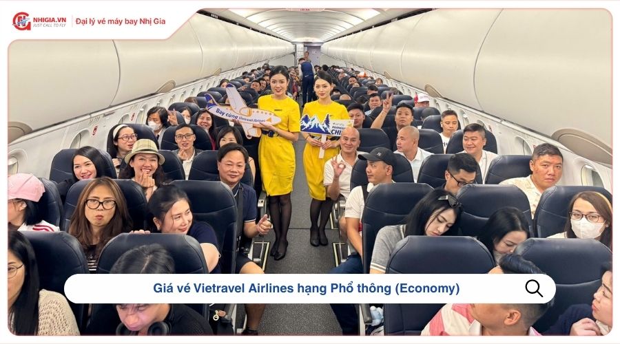 Giá vé Vietravel Airlines hạng Phổ thông (Economy)