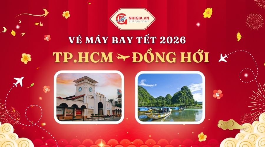 Cách săn vé máy bay tếtTPHCM đi Đồng Hới giá rẻ
