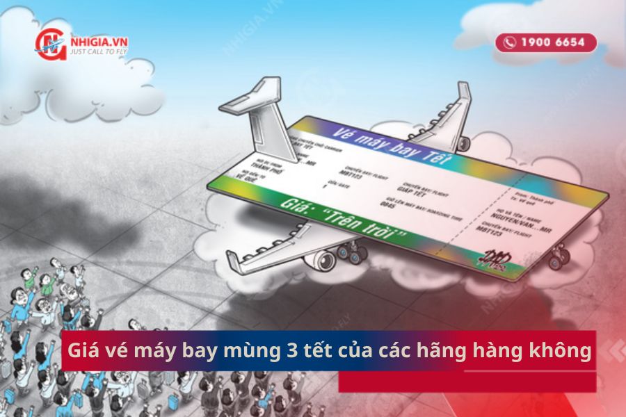 Giá vé máy bay mùng 3 tết của các hãng hàng không