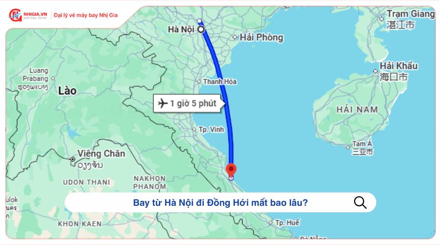 Bay từ Hà Nội đi Đồng Hới mất bao lâu?