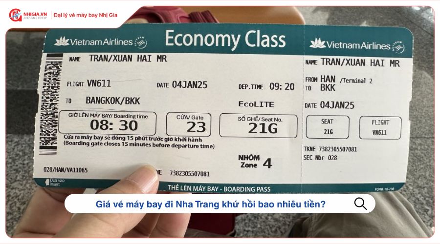 Giá vé máy bay đi Nha Trang khứ hồi bao nhiêu tiền?