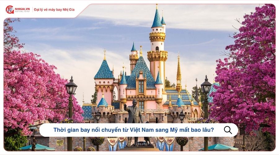 Thời gian bay nối chuyến từ Việt Nam sang Mỹ mất bao lâu?