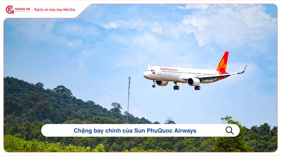 Chặng bay chính của Sun PhuQuoc Airways