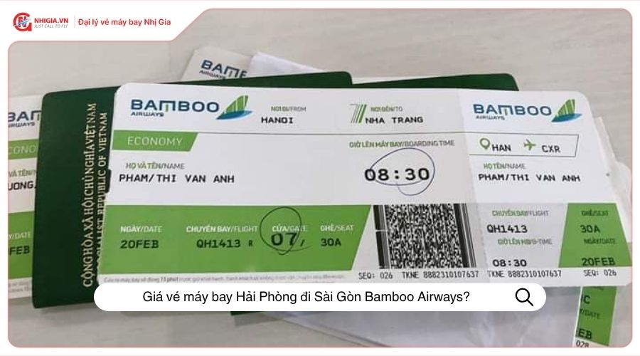 Giá vé máy bay Hải Phòng đi Sài Gòn Bamboo Airways?