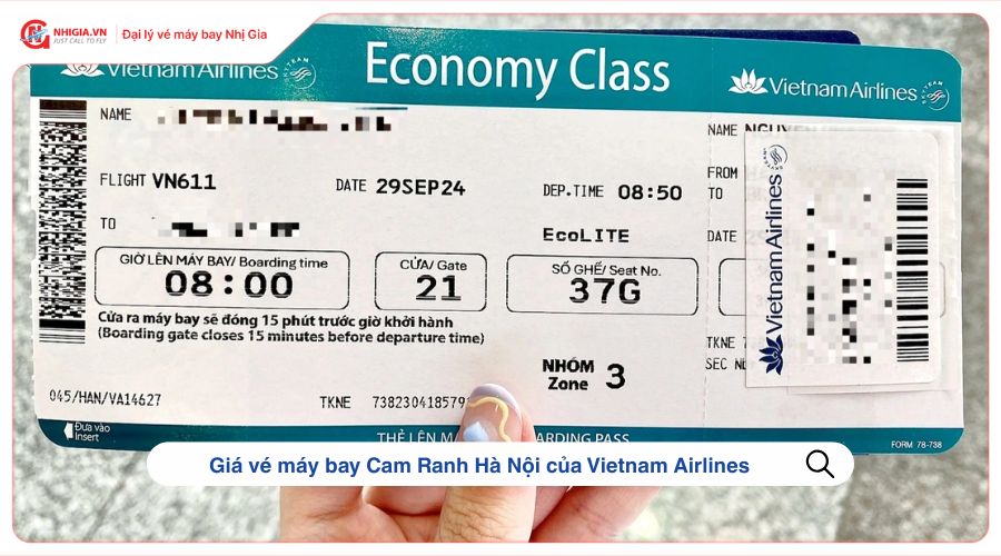 Giá vé máy bay Cam Ranh Hà Nội của Vietnam Airlines