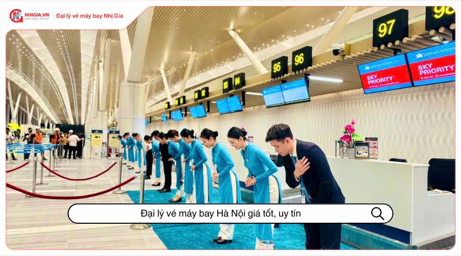Đại lý vé máy bay Hà Nội giá tốt, uy tín