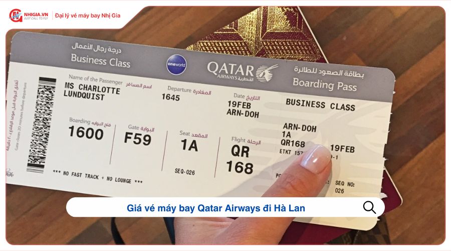 Giá vé máy bay Qatar Airways đi Hà Lan