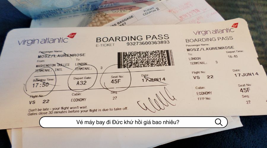 Vé máy bay đi Đức khứ hồi giá bao nhiêu?