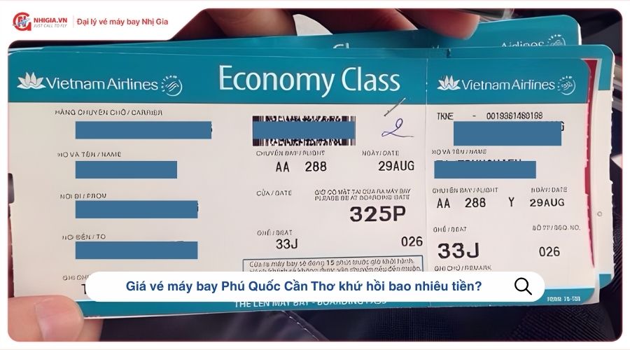Giá vé máy bay Phú Quốc Cần Thơ khứ hồi bao nhiêu tiền?