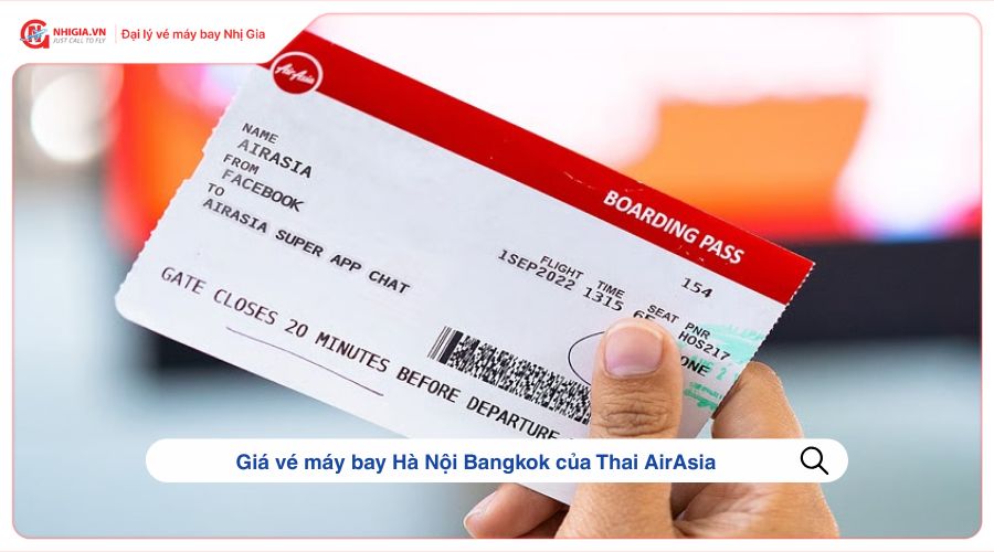 Giá vé máy bay Hà Nội Bangkok của Thai AirAsia