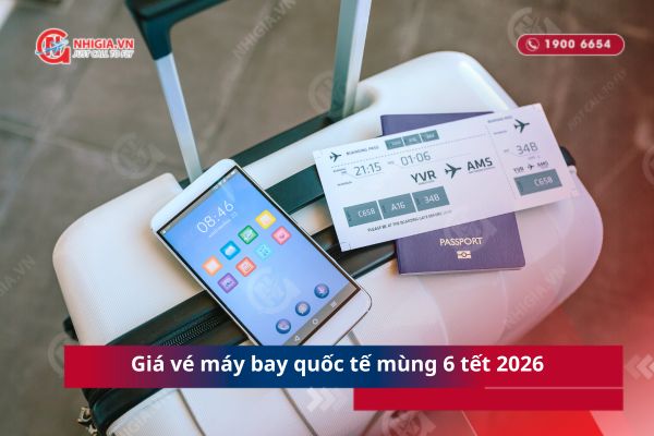 Giá vé máy bay quốc tế mùng 6 Tết 2026